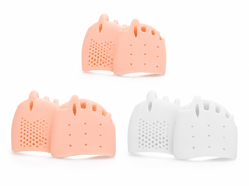 Realign silicone forefoot pads — nude and white