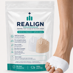 Realign packaging bag — non-surgical bunion and toe relief silicone separators