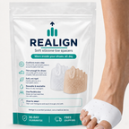 Realign soft silicone toe spacers packaging